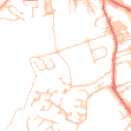 Daytime road noise heatmap for NE66 1AZ