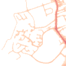 Daytime road noise heatmap for NE66 1BB