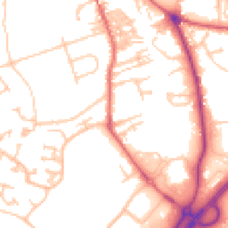 Daytime road noise heatmap for NE66 1BG