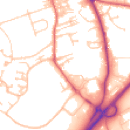 Daytime road noise heatmap for NE66 1BH