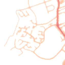 Daytime road noise heatmap for NE66 1BU