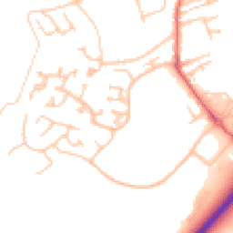Daytime road noise heatmap for NE66 1BW