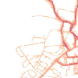 Daytime road noise heatmap for NE66 1DG