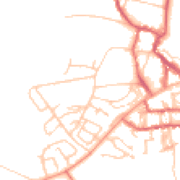 Daytime road noise heatmap for NE66 1DN
