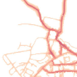Daytime road noise heatmap for NE66 1DQ