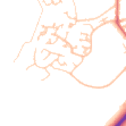 Daytime road noise heatmap for NE66 1FD