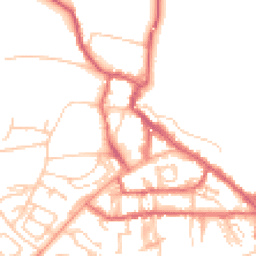 Daytime road noise heatmap for NE66 1JS