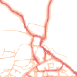 Daytime road noise heatmap for NE66 1LZ