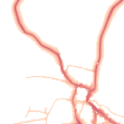 Daytime road noise heatmap for NE66 1ND