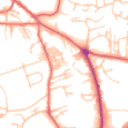 Daytime road noise heatmap for NE66 1RA
