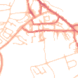 Daytime road noise heatmap for NE66 1XB