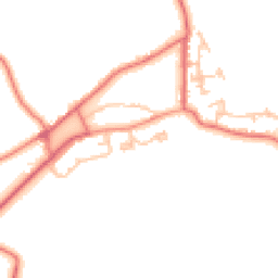 Daytime road noise heatmap for NE66 2EN