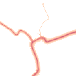 Daytime road noise heatmap for NE66 2NA