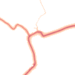 Daytime road noise heatmap for NE66 2NB