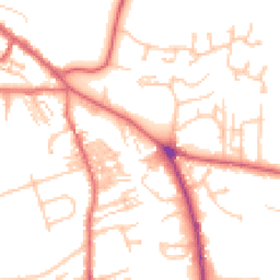 Daytime road noise heatmap for NE66 2NX