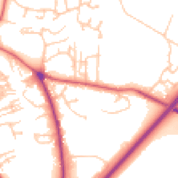 Daytime road noise heatmap for NE66 2PS