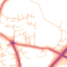 Daytime road noise heatmap for NE66 2PZ