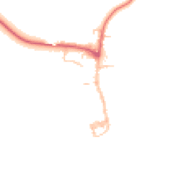 Daytime road noise heatmap for NE66 2RH