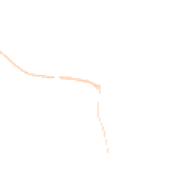 Night-time road noise heatmap for NE66 2SE