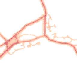 Daytime road noise heatmap for NE66 2XP