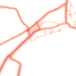 Daytime road noise heatmap for NE66 2XZ