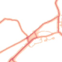 Daytime road noise heatmap for NE66 2YD