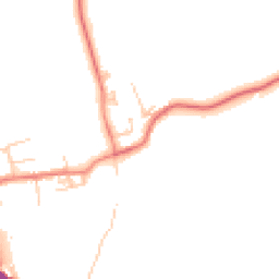 Daytime road noise heatmap for NE66 3AZ