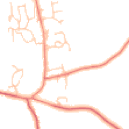 Daytime road noise heatmap for NE66 3BF