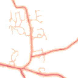 Daytime road noise heatmap for NE66 3BZ