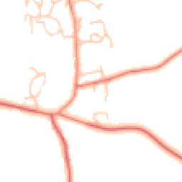 Daytime road noise heatmap for NE66 3DE