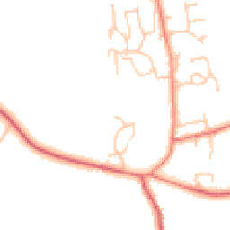Daytime road noise heatmap for NE66 3FH