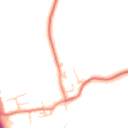 Daytime road noise heatmap for NE66 3FP