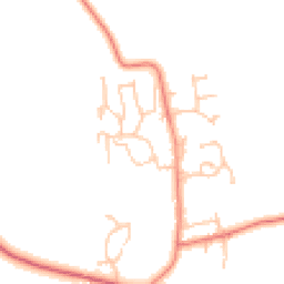 Daytime road noise heatmap for NE66 3JJ