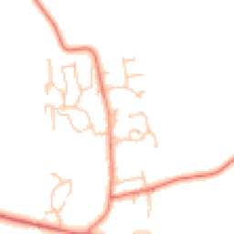 Daytime road noise heatmap for NE66 3JR
