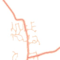 Daytime road noise heatmap for NE66 3JS