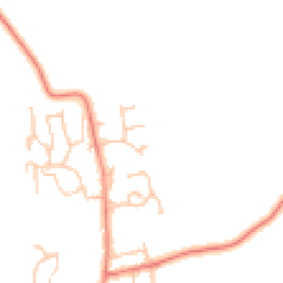 Daytime road noise heatmap for NE66 3JU