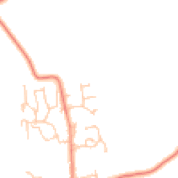 Daytime road noise heatmap for NE66 3LT