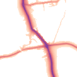 Daytime road noise heatmap for NE66 3ND