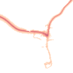 Daytime road noise heatmap for NE66 3NN