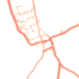 Daytime road noise heatmap for NE66 3NS
