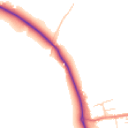 Daytime road noise heatmap for NE66 3PL
