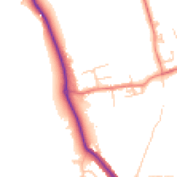 Daytime road noise heatmap for NE66 3PN