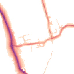 Daytime road noise heatmap for NE66 3PS