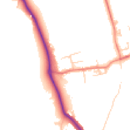 Daytime road noise heatmap for NE66 3PW