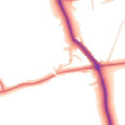 Daytime road noise heatmap for NE66 3QB
