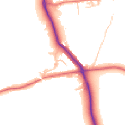 Daytime road noise heatmap for NE66 3QD
