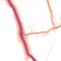 Daytime road noise heatmap for NE66 3QJ