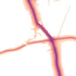 Daytime road noise heatmap for NE66 3QQ