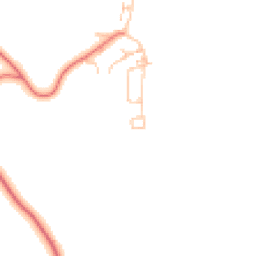 Daytime road noise heatmap for NE66 3TN