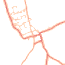Daytime road noise heatmap for NE66 3UA